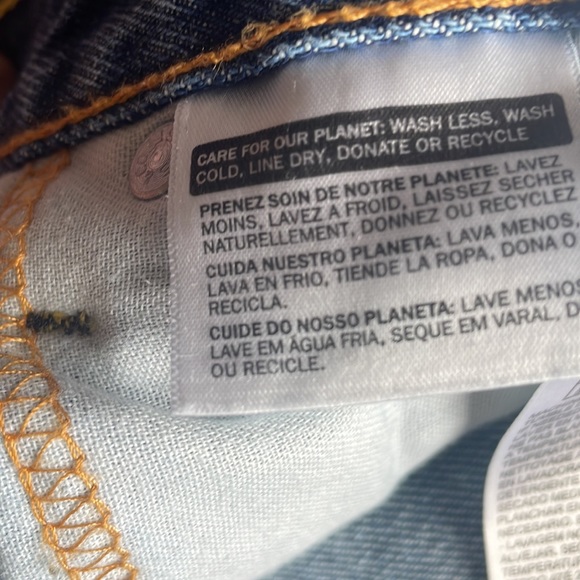 505 LEVI ZIPPERED JEANS SIZE 38” 30” - Picture 4 of 8